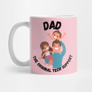 Tech-Savvy Dad: Guiding the Future Generation - Light Colors - Kids Mug